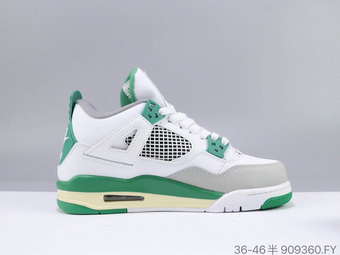 2020 Air Jordan 4 NRG White Green Grey - Click Image to Close